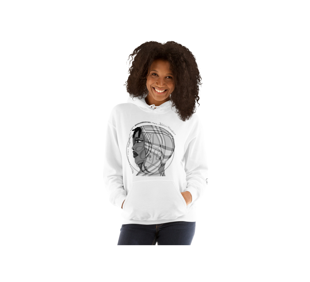 MakeupxHoodie Nior White Hoodie