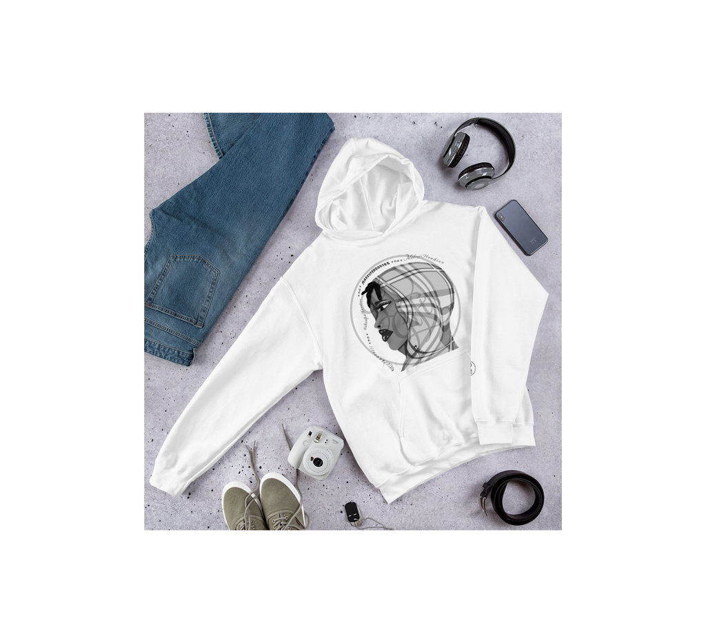 MakeupxHoodie Nior White Hoodie
