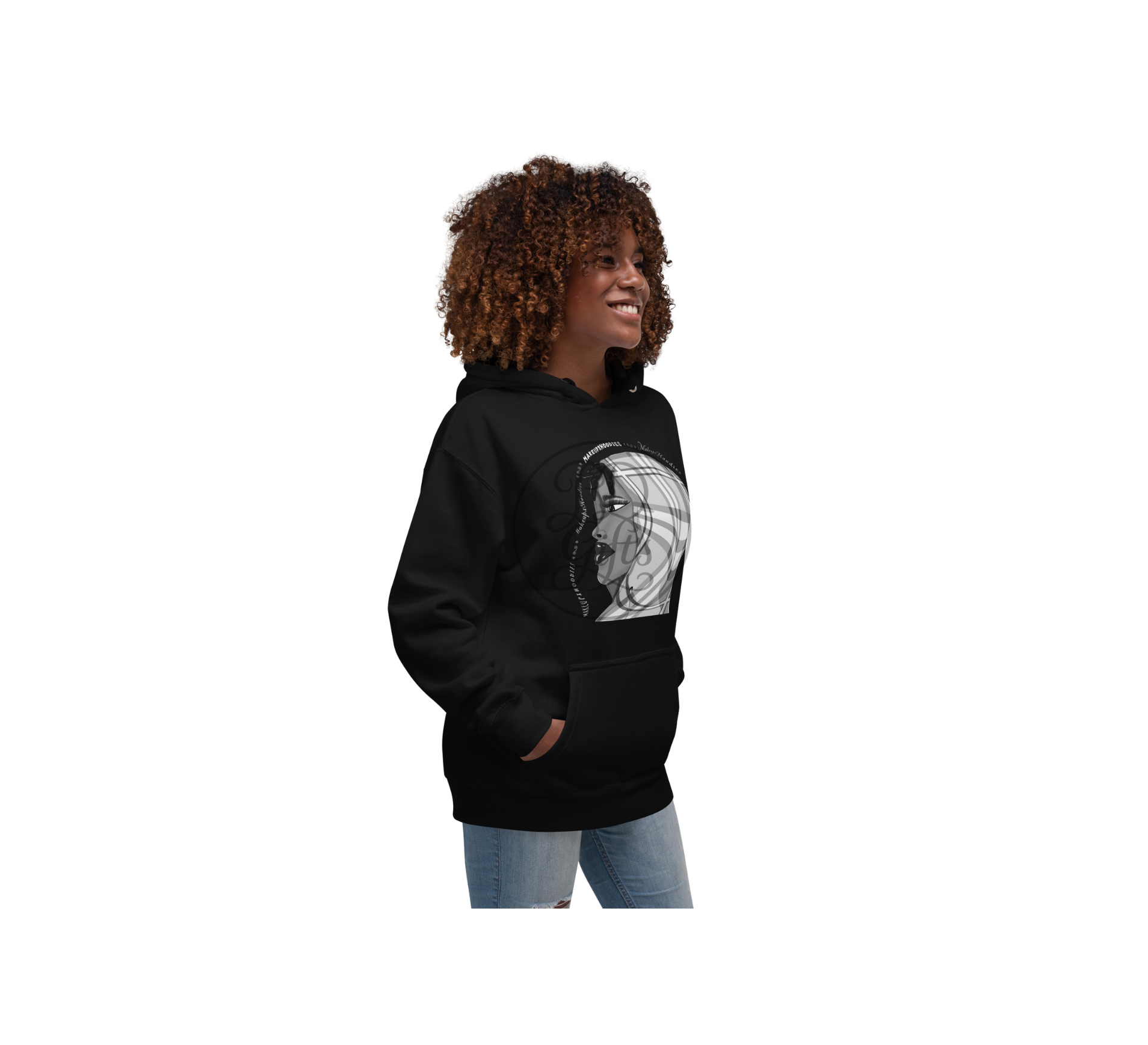 MakeupxHoodie Nior Black Hoodie