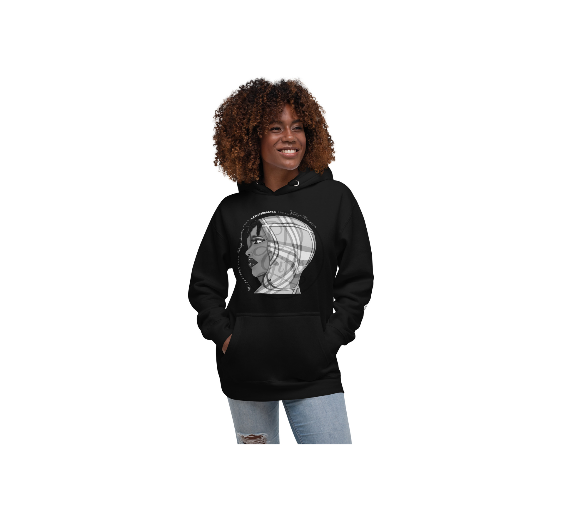 MakeupxHoodie Nior Black Hoodie