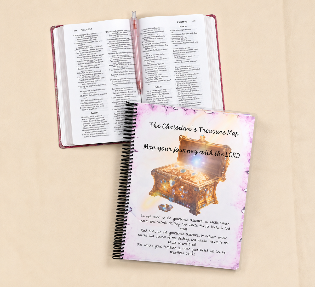 The Christian's Treasure Map (Pink/Purple)