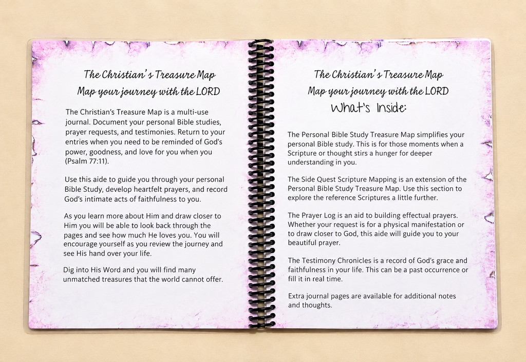 The Christian's Treasure Map (Pink/Purple)